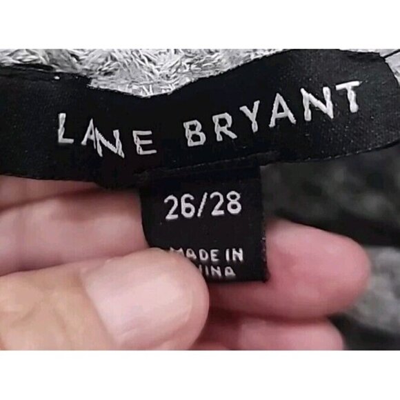 Lane Bryant Sweater Gray Space Dye Cowl Neck Women's 26 28 - Picture 7 of 7